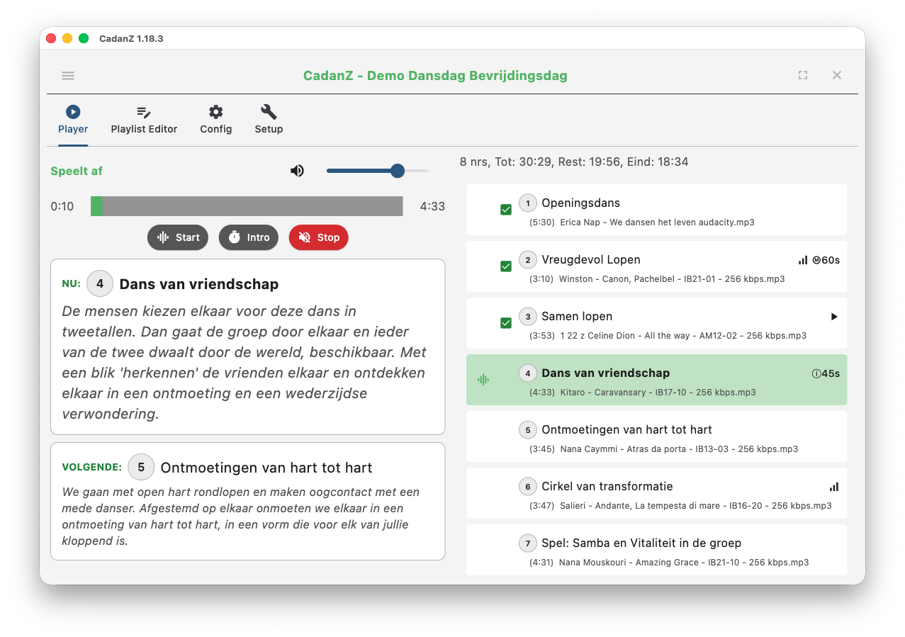 CadanZ screenshot: editor en details